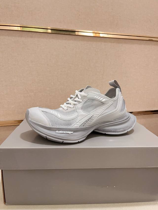 工厂价： 巴黎13代 Balen Balenciaga Circuit 巴黎世家圆头系带logo印花低帮老爹鞋 全套原纸板楦头开发 最原汁原味的灵魂版型 全鞋荧